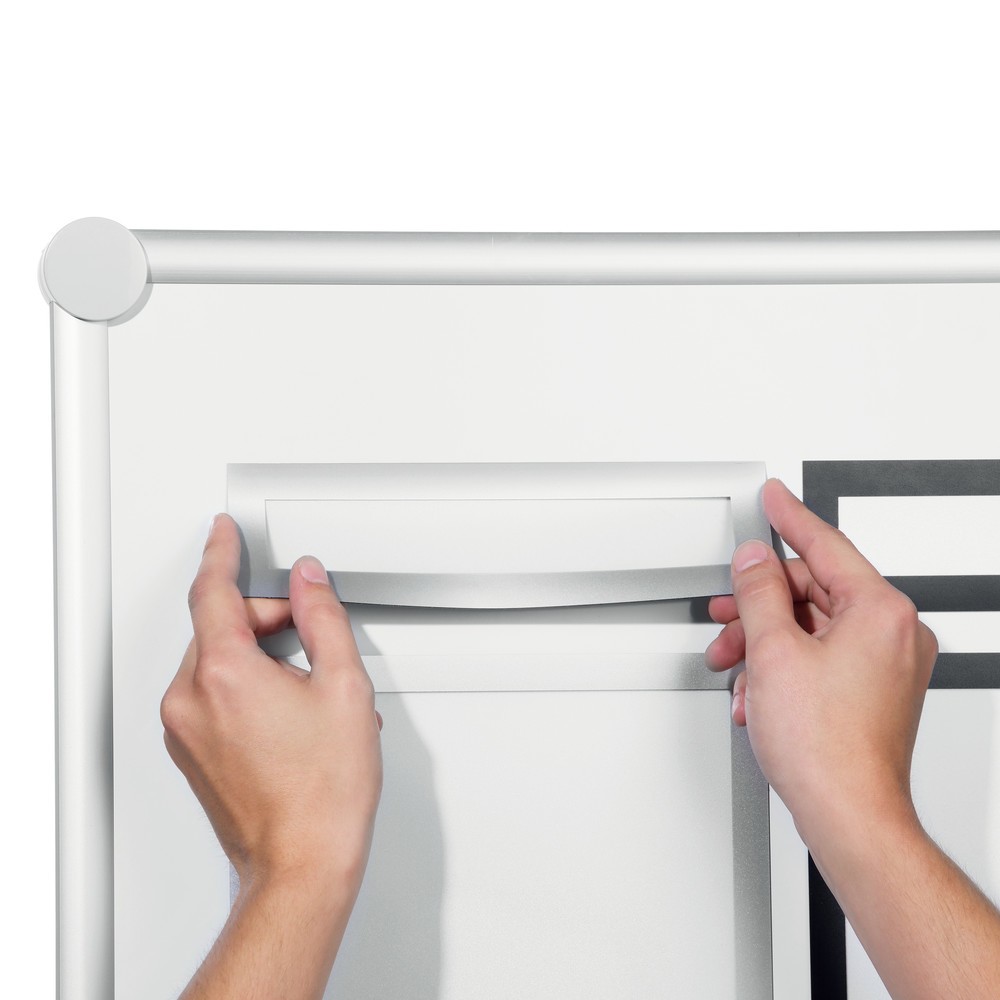 Número de imagen del producto 2: Marco magnético DURABLE DURAFRAME® Top, DIN A4, plata metalizada