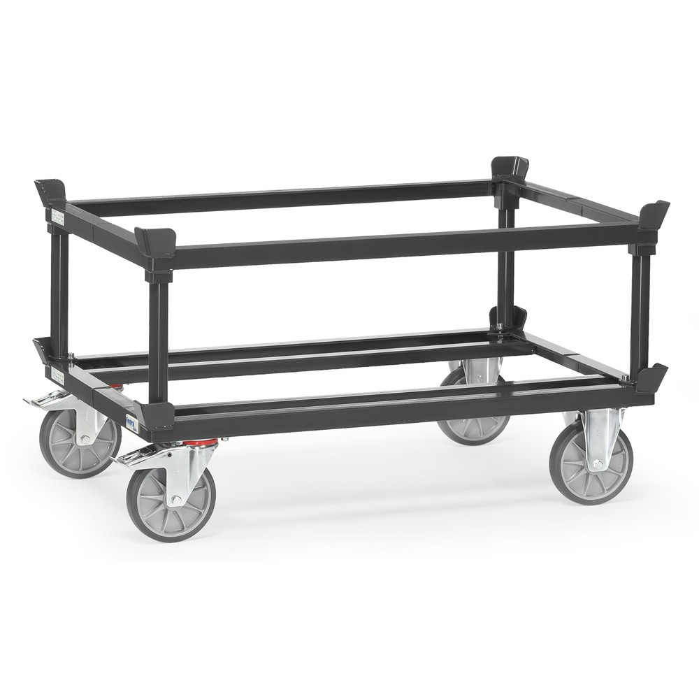 Número de imagen del producto 2: Marco para chasis de palet fetra®, alto H x An x F 370 x 1.210 x 810 mm, gris antracita