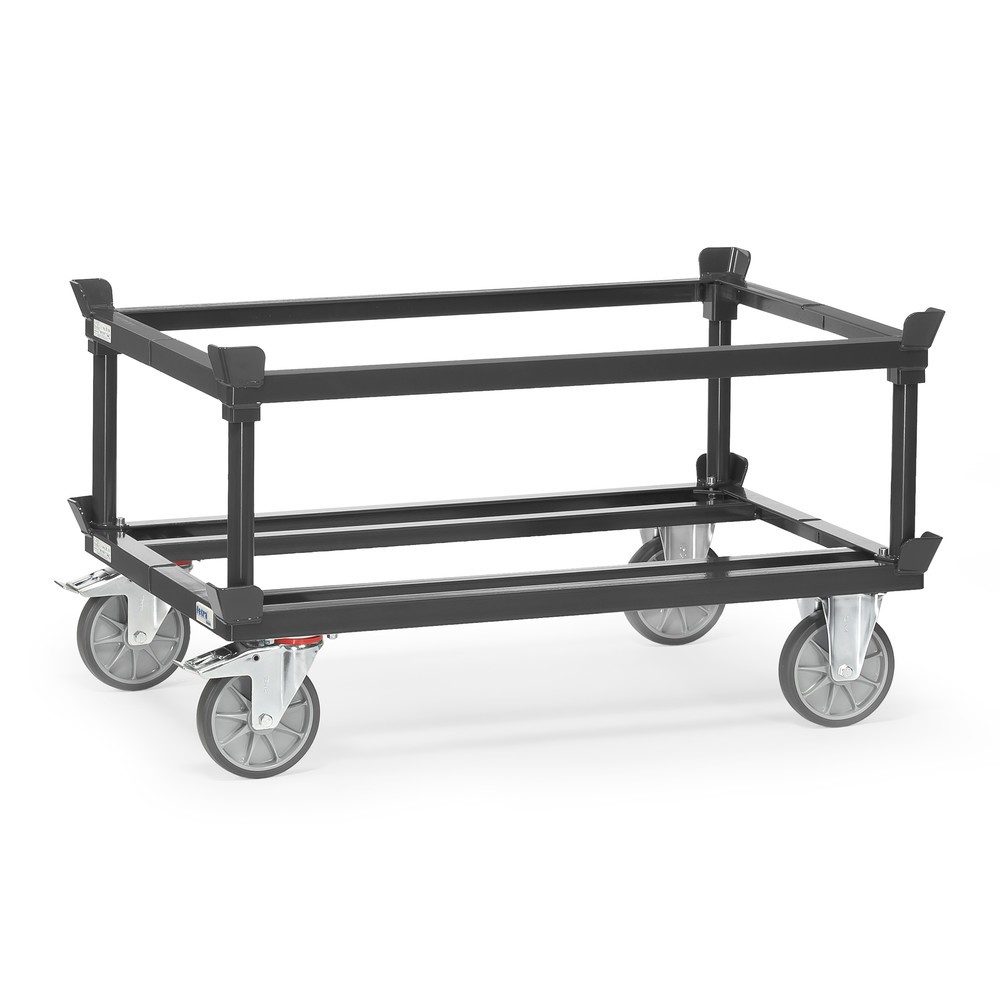 Número de imagen del producto 4: Marco para chasis de palet fetra®, alto H x An x F 370 x 1.210 x 810 mm, gris antracita