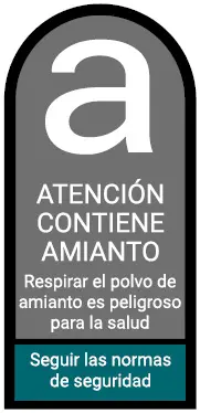 Símbolo: atención contiene amianto