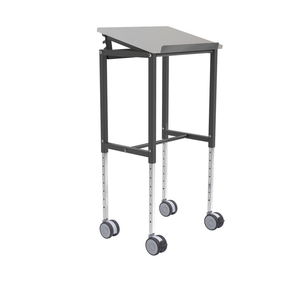 Imagen del producto: Mesa alta Kongamek con 4 ruedas directrices, ajustable en altura, 720-1.100 mm, A x F 600 x 400 mm, CC 200 kg