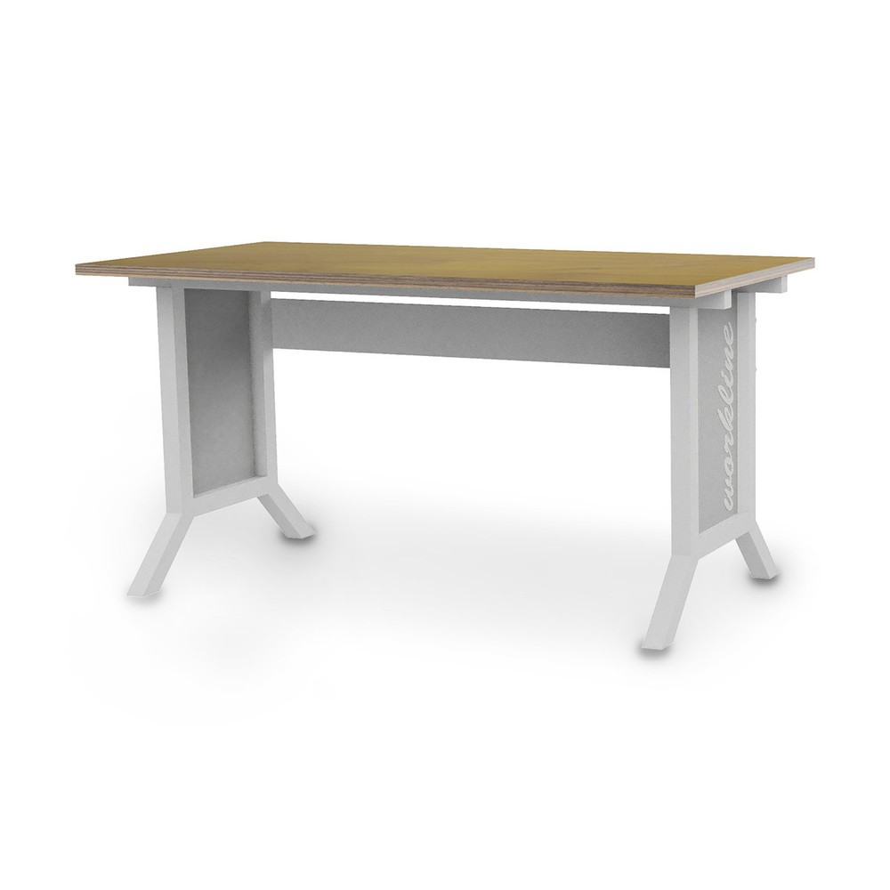 Número de imagen del producto 1: Mesa básica para sistema de puestos de trabajo Bedrunka+Hirth, ajuste de altura con manivela, gris ventana