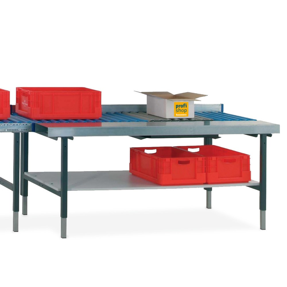 Imagen del producto: Mesa con rodillos con superficie de trabajo y báscula para el sistema de mesa de embalaje Rocholz