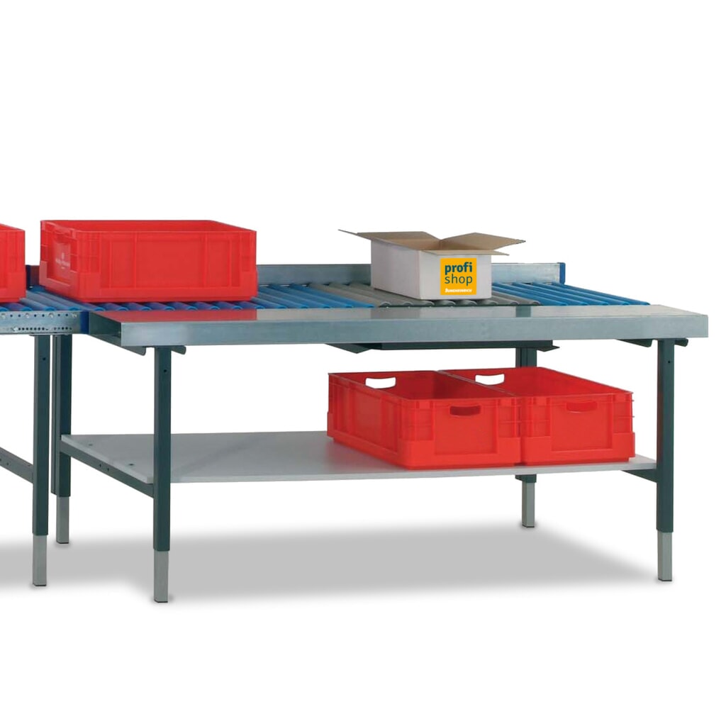 Rocholz mesa de embalaje ajustable en altura manualmente SYSTEM 2000 con vía de rodillos, superficie de trabajo y báscula, Al x An x F 690-960 x 1.955 x 920 mm Imagen del producto: Rocholz mesa de embalaje ajustable en altura manualmente SYSTEM 2000 con vía de rodillos, superficie de trabajo y báscula, Al x An x F 690-960 x 1.955 x 920 mm