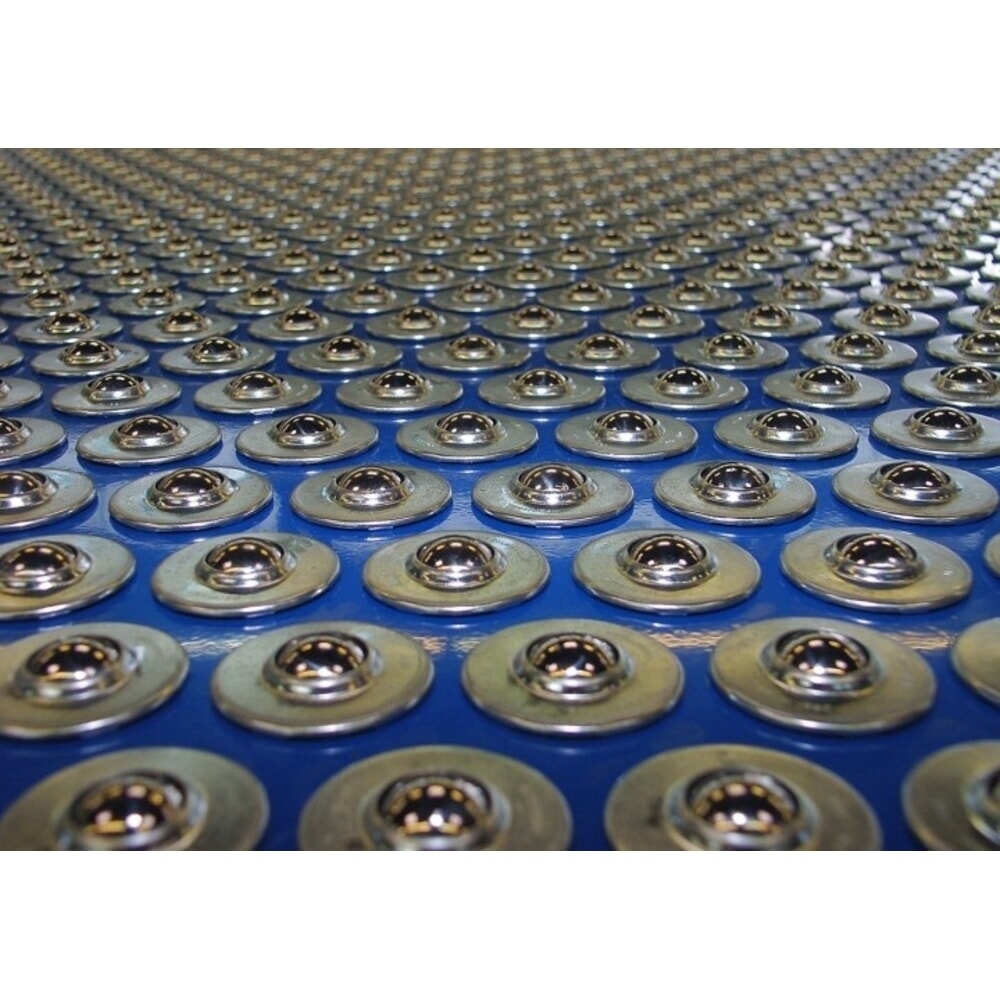 Número de imagen del producto 3: Mesa con rodillos de bola con perfil en U, Ø 15 mm, L x A 1.000 x 600 mm, paso 50 mm
