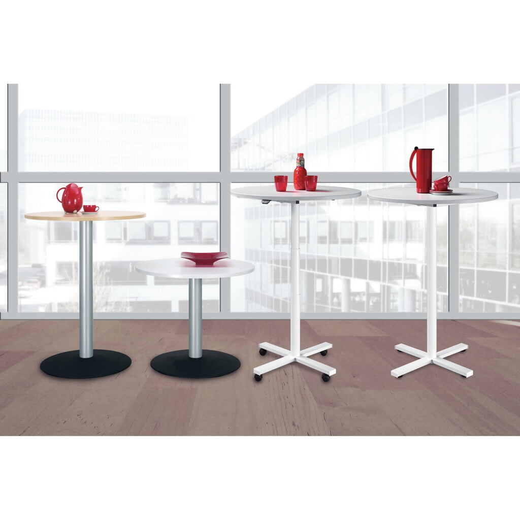 Mesa de columna con base de placa, ØxH 900 x 720 mm, nogal Imagen del producto: Mesa de columna con base de placa, ØxH 900 x 720 mm, nogal