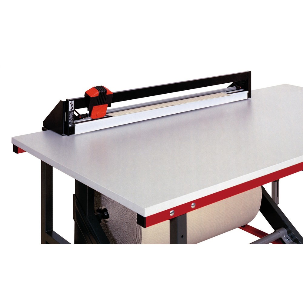 Número de imagen del producto 2: Mesa de embalaje completa Rocholz con dispositivo de corte, HxAxF 690-960 x 1600 x 800 mm