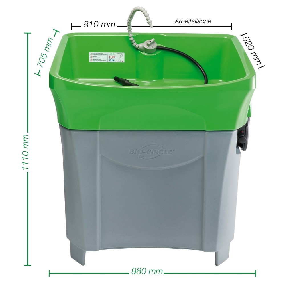Número de imagen del producto 13: Mesa de limpieza BIO-CIRCLE maxi, H x A x F 1.090 x 980 x 980 mm