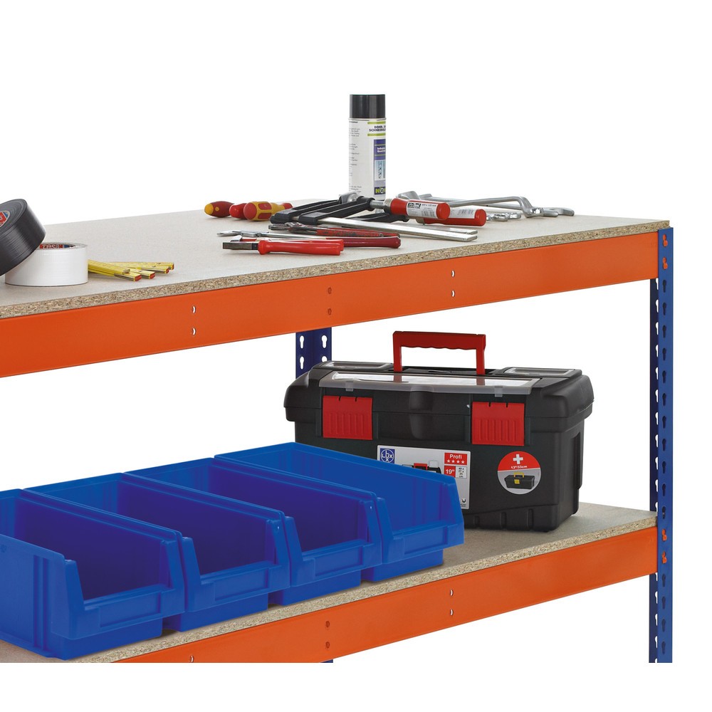 Número de imagen del producto 2: Mesa de taller SCHULTE con 2 tableros de aglomerado, Al x An x F: 990 x 1.536 x 621 mm