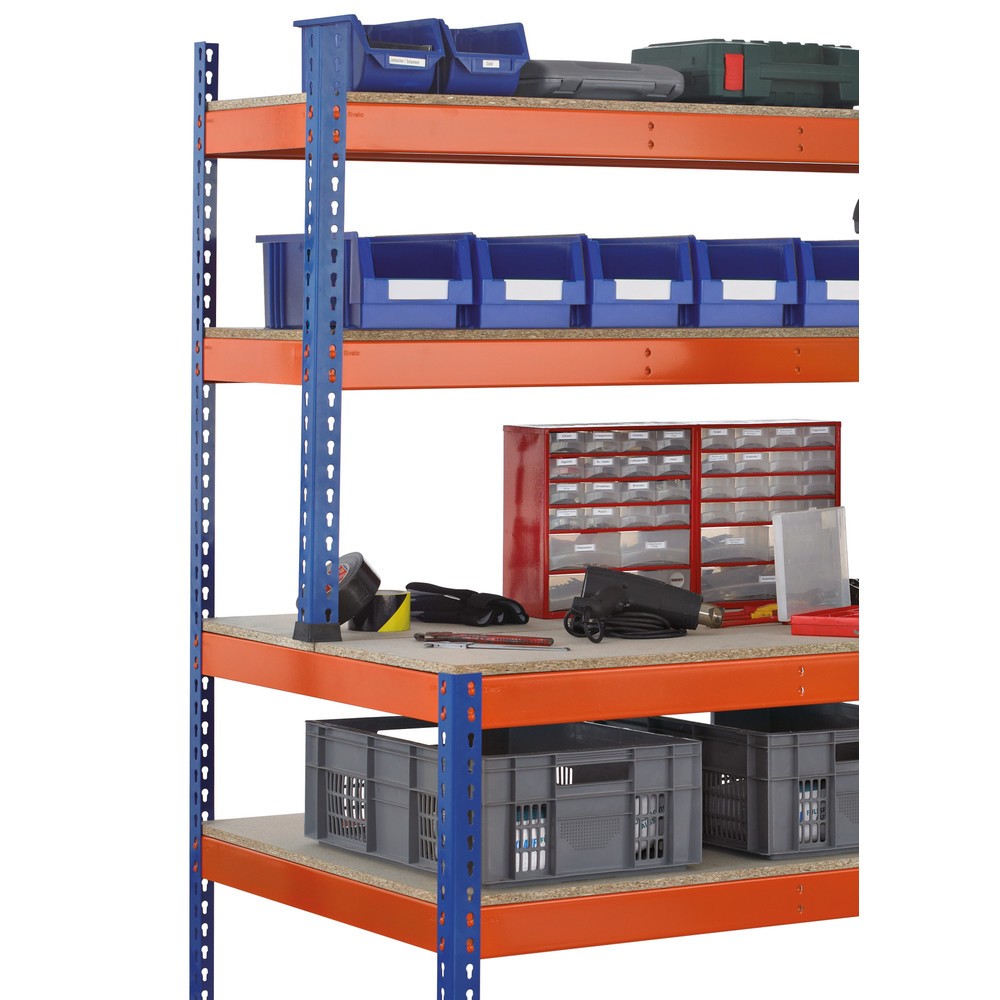 Número de imagen del producto 2: Mesa de taller SCHULTE con estructura, carga por estante 320 kg, H x An x Fo 1.981 / 990 x 2.450 x 763 / 316 mm