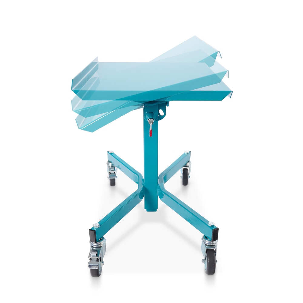 Número de imagen del producto 5: Mesa de trabajo Ameise®, con ruedas y de elevación manual, inclinación 15 y 30°