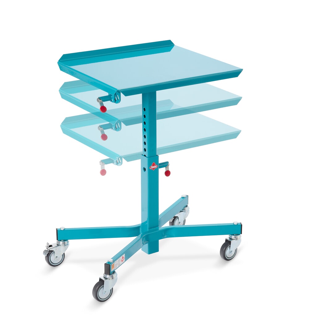 Imagen del producto: Mesa de trabajo Ameise®, con ruedas y de elevación manual, inclinación 15 y 30°