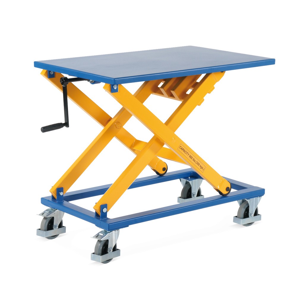 Número de imagen del producto 2: Mesa elevadora de tijera con husillo, c.c. 300 kg, plataforma 1150 x 750 mm