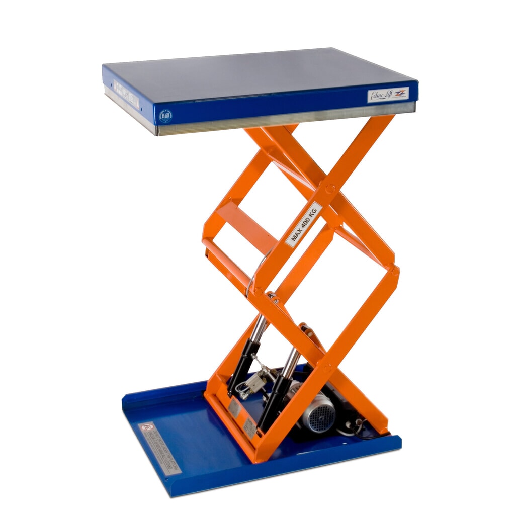 Imagen del producto: Mesa elevadora de tijera doble EdmoLift® serie T, c.c. 500 kg, plataforma de 900 x 700 mm