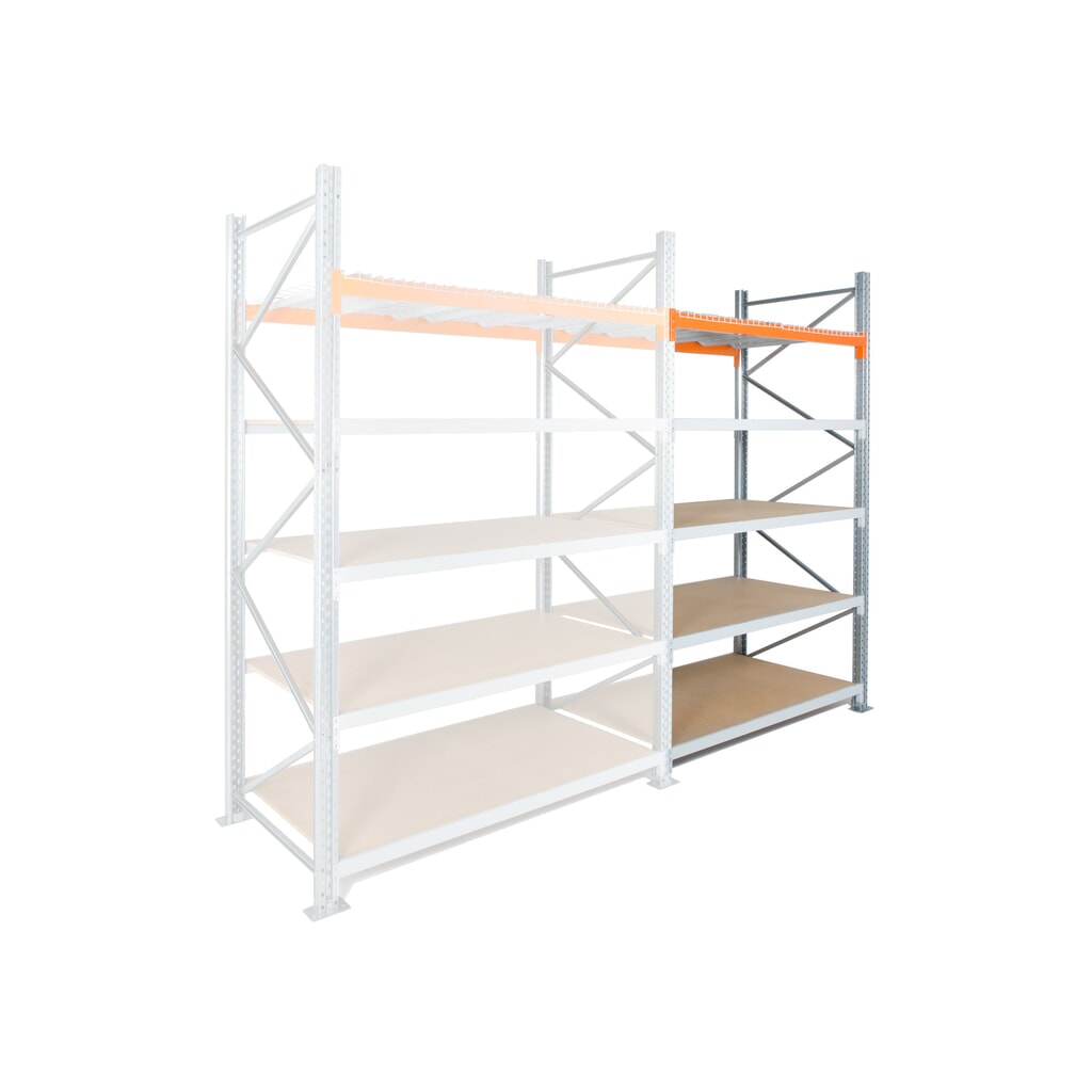Imagen del producto: Módulo adicional de estantería híbrida ManOrga, estantería ancha y estantería para palets, HxAxF 3.000 x 1.825 x 1.100 mm
