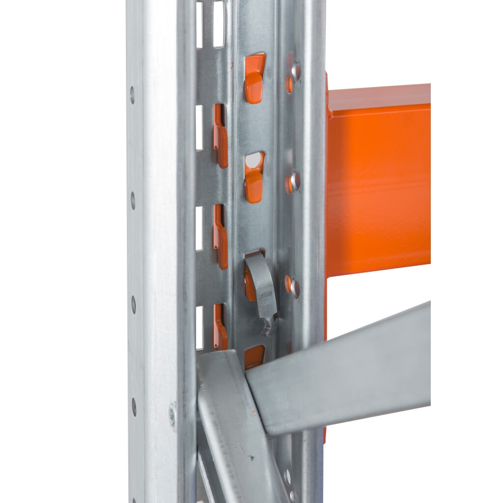 Número de imagen del producto 4: Módulo adicional de estantería híbrida ManOrga, estantería ancha y estantería para palets XXL, HxAxF 4.500 x 3.600 x 1.100 mm