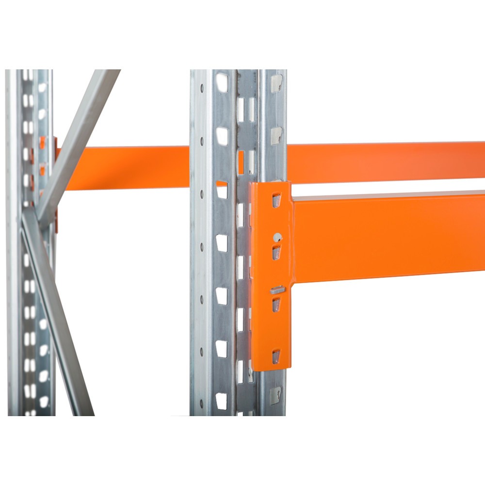 Número de imagen del producto 2: Módulo adicional de estantería para palets ManOrga, carga por estante 1.644 kg, HxAxF 4.500 x 2.700 x 1.100 mm