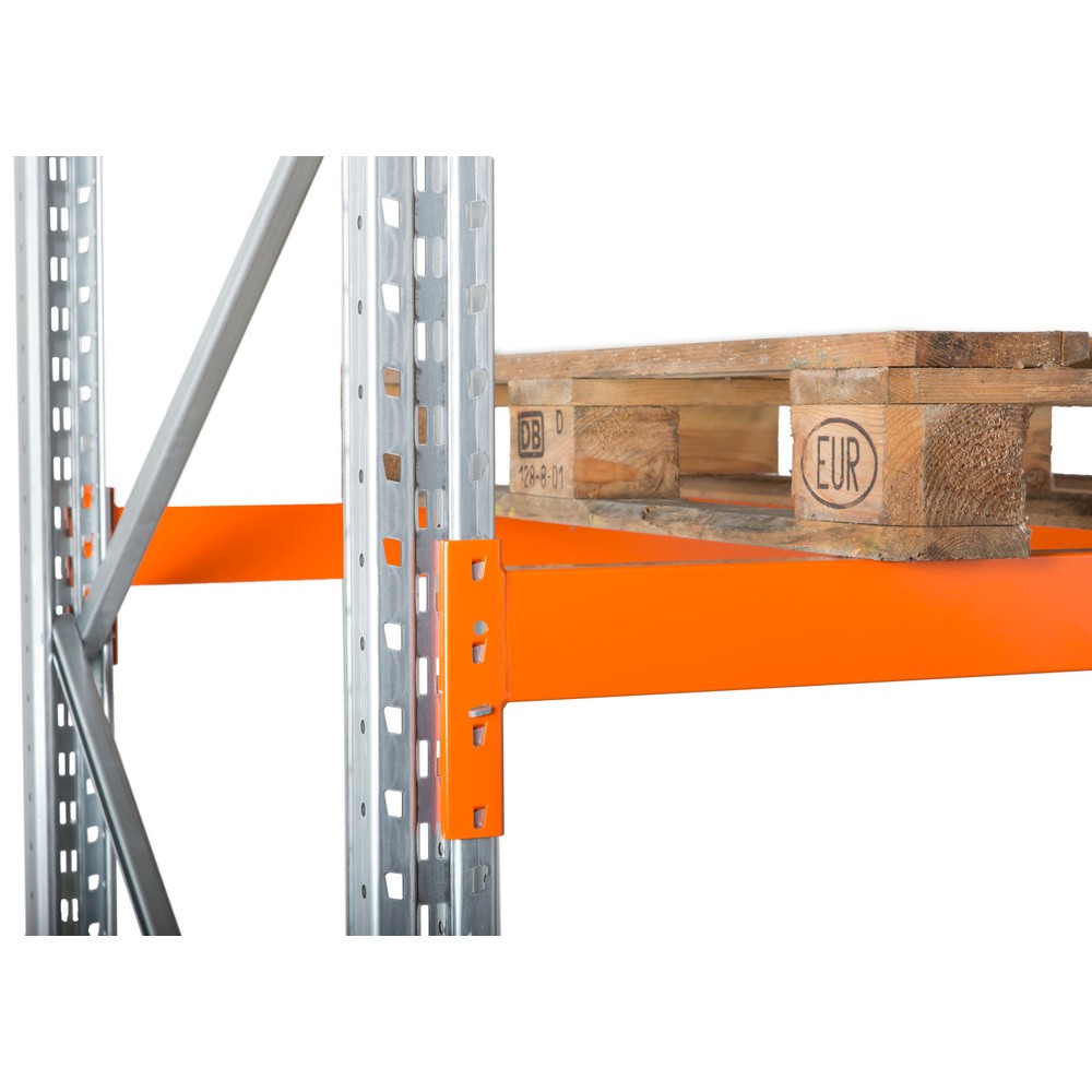 Número de imagen del producto 3: Módulo adicional de estantería para palets ManOrga, carga por estante 1.644 kg, HxAxF 4.500 x 2.700 x 1.100 mm