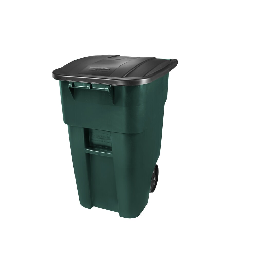 contenedor para rollos Brute®, tapa inclusivo, 189,3 litros, verde Imagen del producto: contenedor para rollos Brute®, tapa inclusivo, 189,3 litros, verde