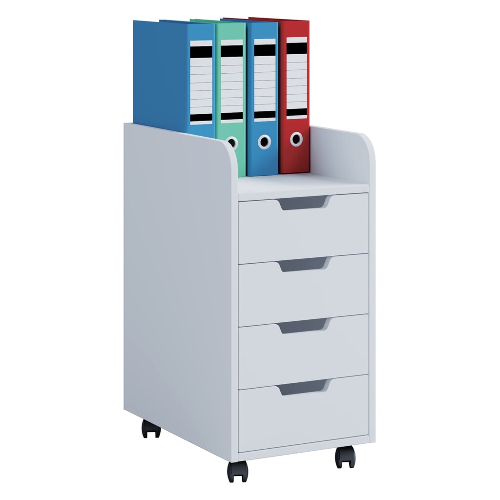 Número de imagen del producto 1: Módulo con ruedas VCM Konal Mini, blanco