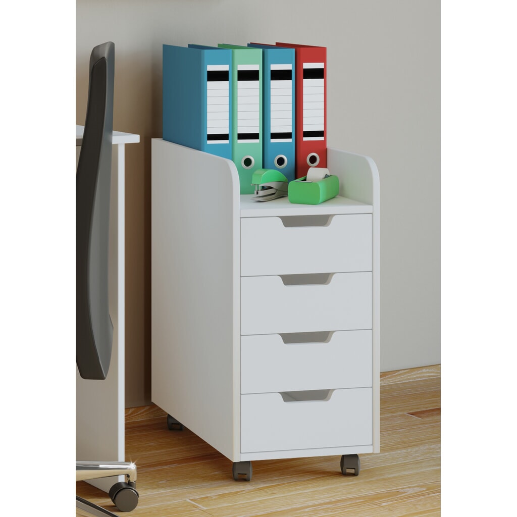 Módulo con ruedas VCM Konal Mini, blanco Número de imagen del producto 2: Módulo con ruedas VCM Konal Mini, blanco