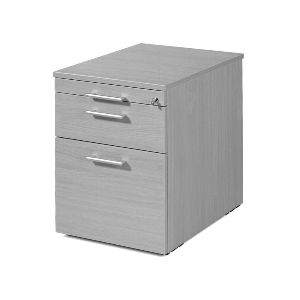 módulo con ruedas los Lisbon con registro colgante, alto H x An x F 566 x 600 x 430 mm, cajones de plástico, haya Imagen del producto: módulo con ruedas los Lisbon con registro colgante, alto H x An x F 566 x 600 x 430 mm, cajones de plástico, haya