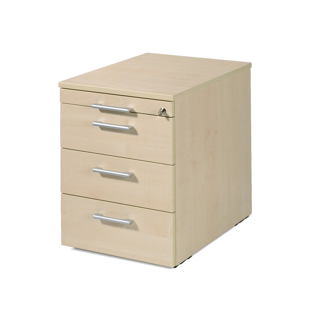 Imagen del producto: Módulo con ruedas Lissabon, Al x An x F: 566 x 600 x 430 mm, 3 cajones de plástico, arce