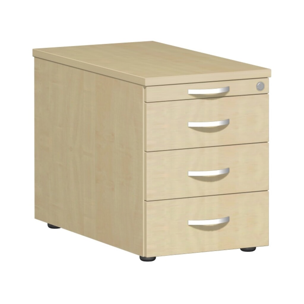 Imagen del producto: Módulo con ruedas Lissabon, Al x An x F: 566 x 800 x 430 mm, 3 cajones de plástico, arce