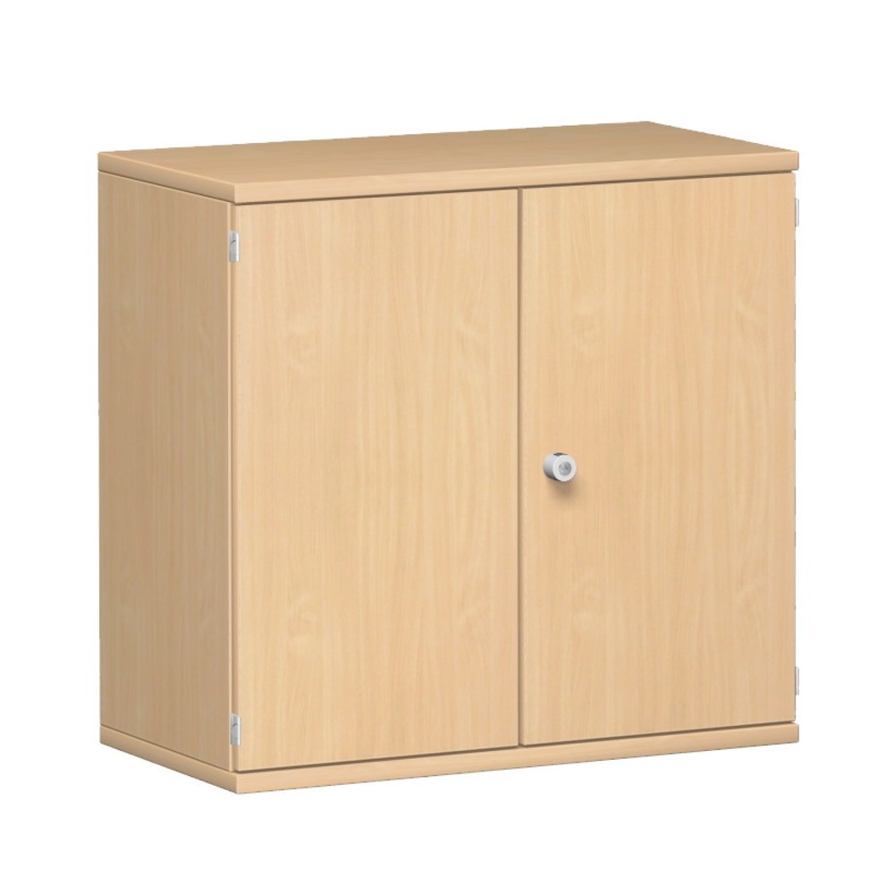 Imagen del producto: Mueble de oficina profesional, 2 OH, ancho 800 mm, puerta abatible, haya