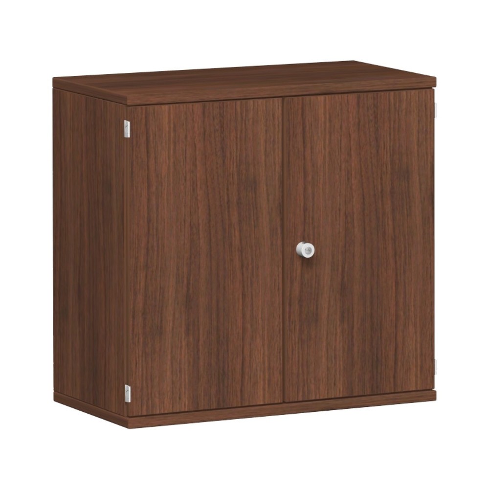 Imagen del producto: Mueble de oficina profesional, 2 OH, ancho 800 mm, puerta abatible, nogal