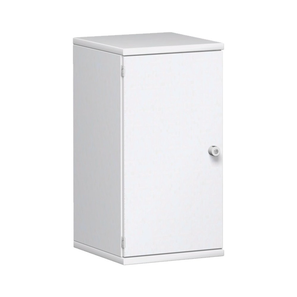 Imagen del producto: Mueble de oficina profesional, 2 OH, ancho 400 mm, puerta izquierda, blanco