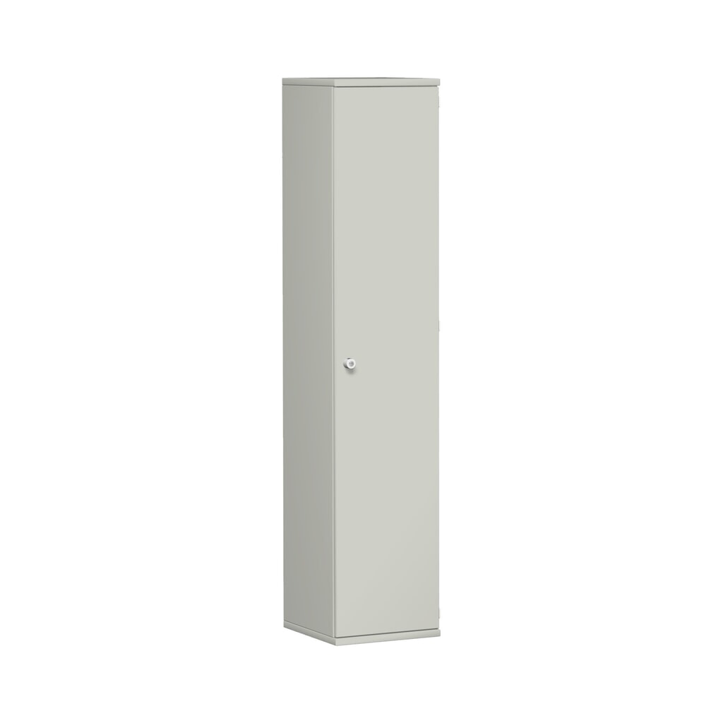 Mueble de oficina profesional, 5 OH, ancho 400 mm, puerta derecha, gris claro Imagen del producto: Mueble de oficina profesional, 5 OH, ancho 400 mm, puerta derecha, gris claro