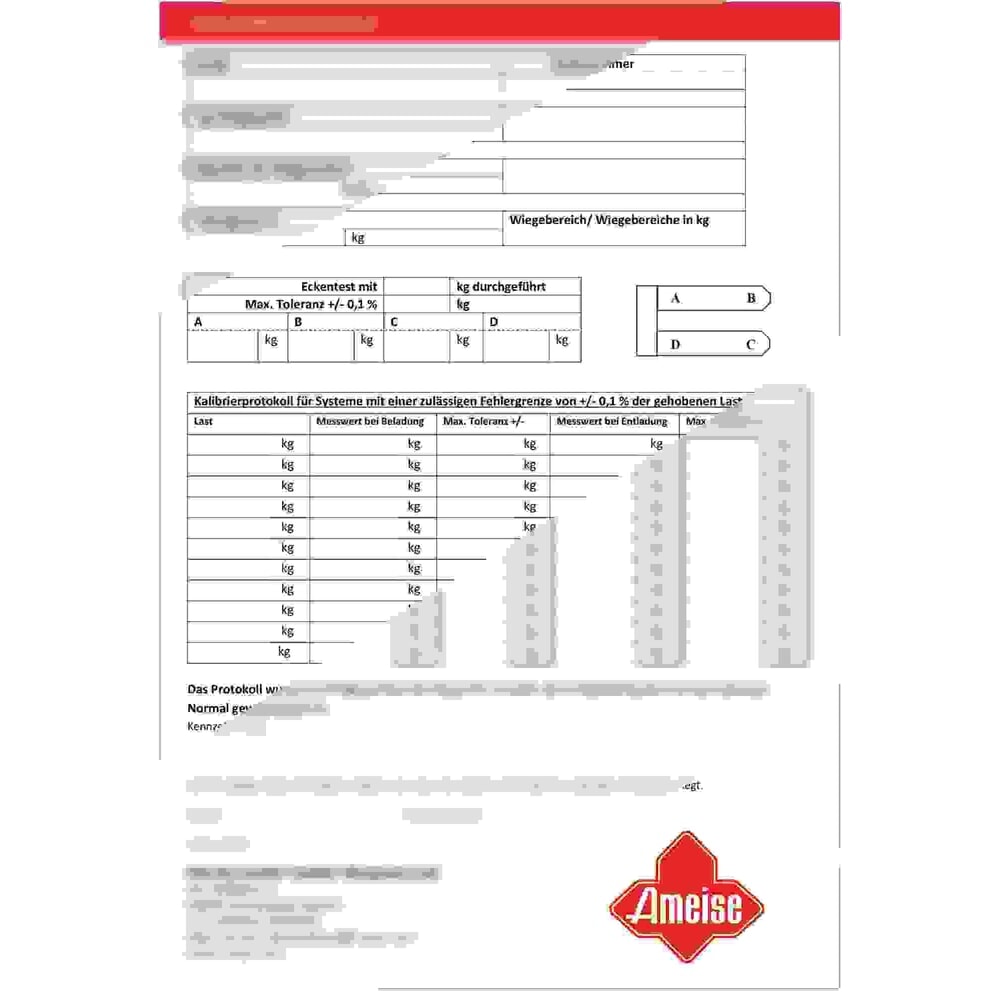Imagen del producto: Opción: Certificado de ajuste para transpaleta con báscula Ameise® PTM 2.0 Scale/Scale+/Scale con pantalla táctil