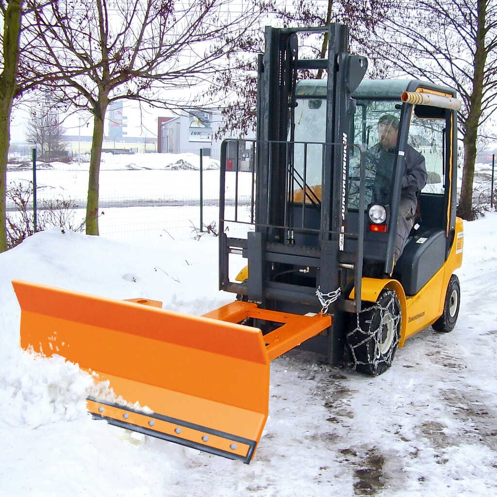 Número de imagen del producto 2: Bauer® Pala quitanieves para carretilla elevadora con rascador de goma, suspensión basculante, anchura de pala 1500 mm