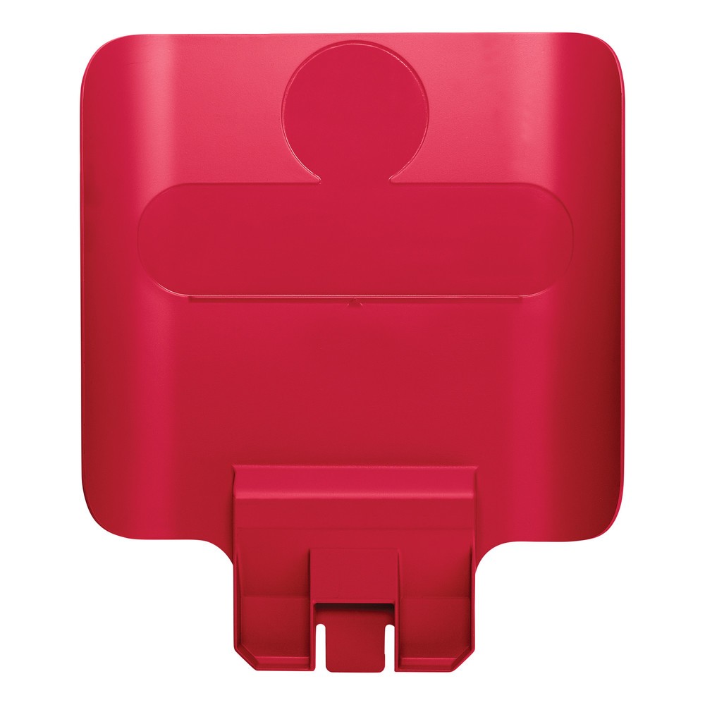 Imagen del producto: Panel informativo para la estación de reciclaje Rubbermaid® Slim Jim, rojo