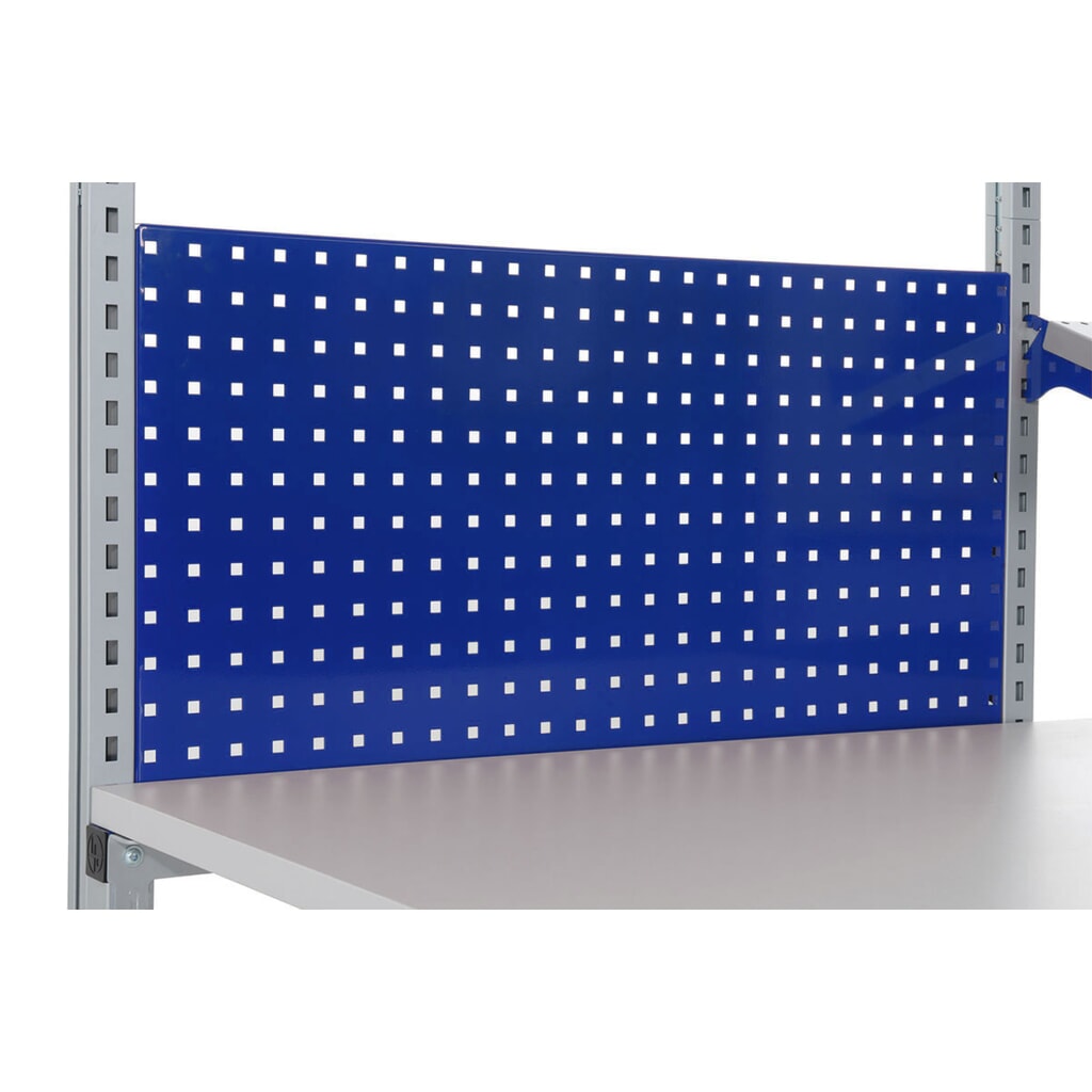 Número de imagen del producto 2: Panel trasero perforado para mesas de embalaje FLEX de Rocholz, Al x An x F 500 x 1.000 x 30 mm
