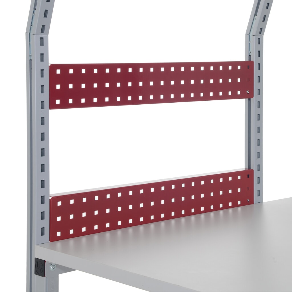 Imagen del producto: Panel trasero perforado para mesas de embalaje FLEX de Rocholz, Al x An x F 100 x 1.000 x 30 mm