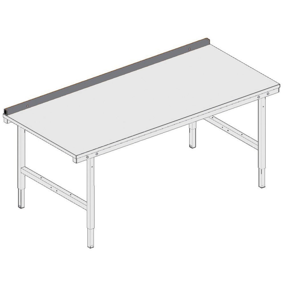 Número de imagen del producto 2: Panel trasero para sistema de mesa de embalaje, H x An x F 40 x 2.000 x 40 mm