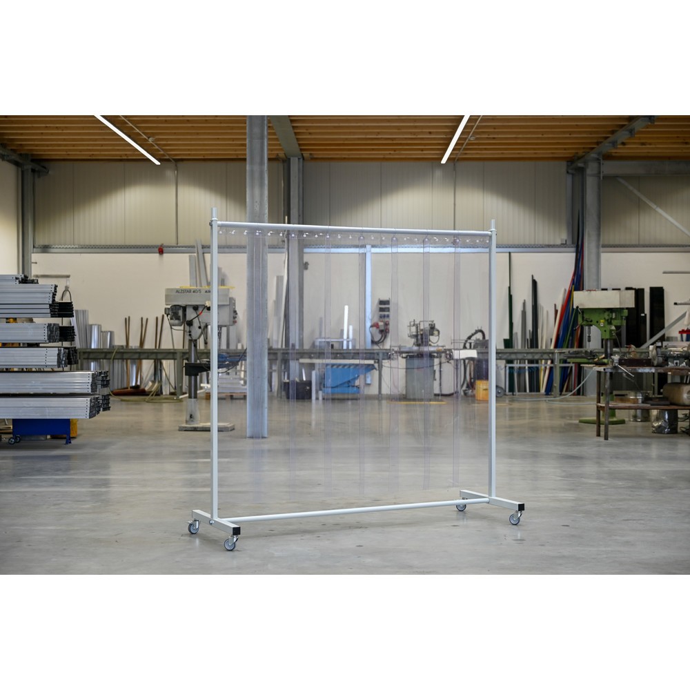 Número de imagen del producto 2: Pantalla de protección móvil con brazos articulados, 1 piezas, láminas de 2 mm, transparente