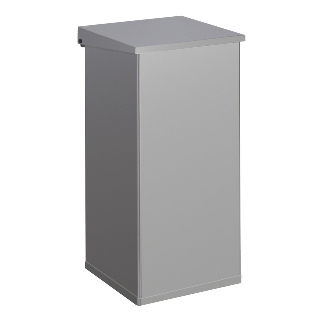 Imagen del producto: Cubo de residuos CARRO Lift con sistema de amortiguación, 110 litros, de aluminio, gris aluminio