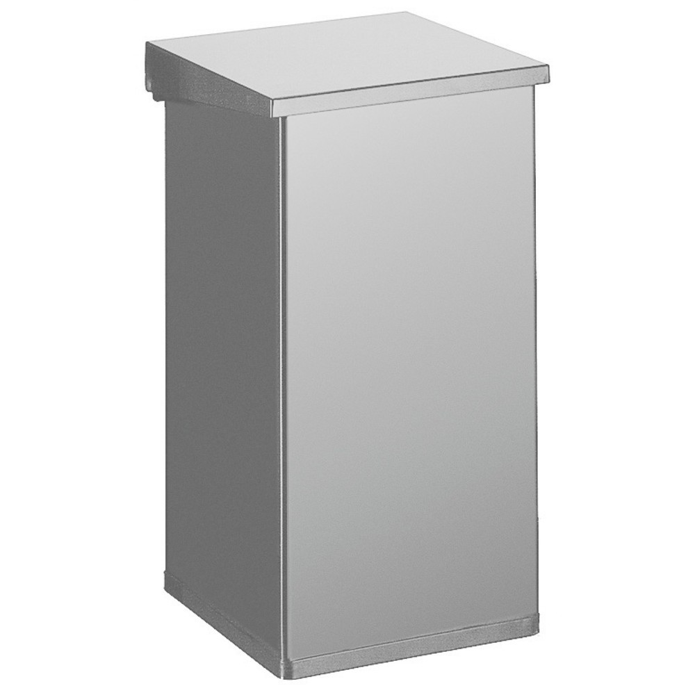 Imagen del producto: Cubo de residuos CARRO Lift con sistema de amortiguación, 55 litros, de aluminio, gris aluminio