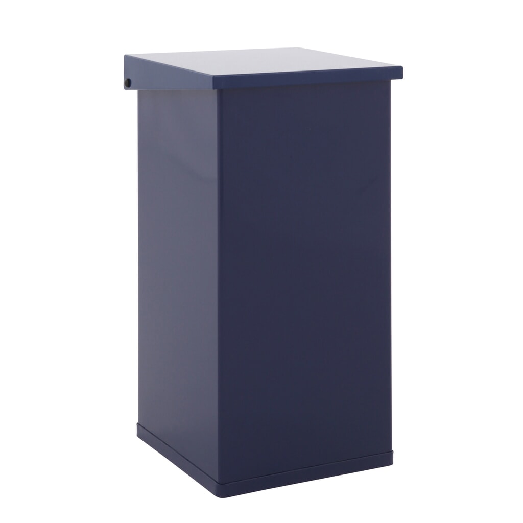Cubo de residuos CARRO Lift con sistema de amortiguación, 55 litros, de aluminio, azul Imagen del producto: Cubo de residuos CARRO Lift con sistema de amortiguación, 55 litros, de aluminio, azul
