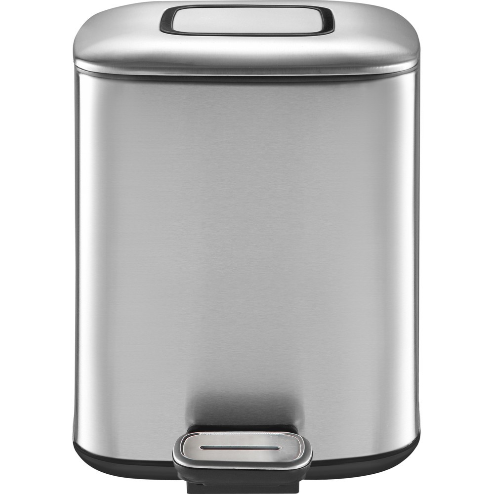 Número de imagen del producto 4: Regent cubo de residuos con pedal (6 L, acero inoxidable mate
