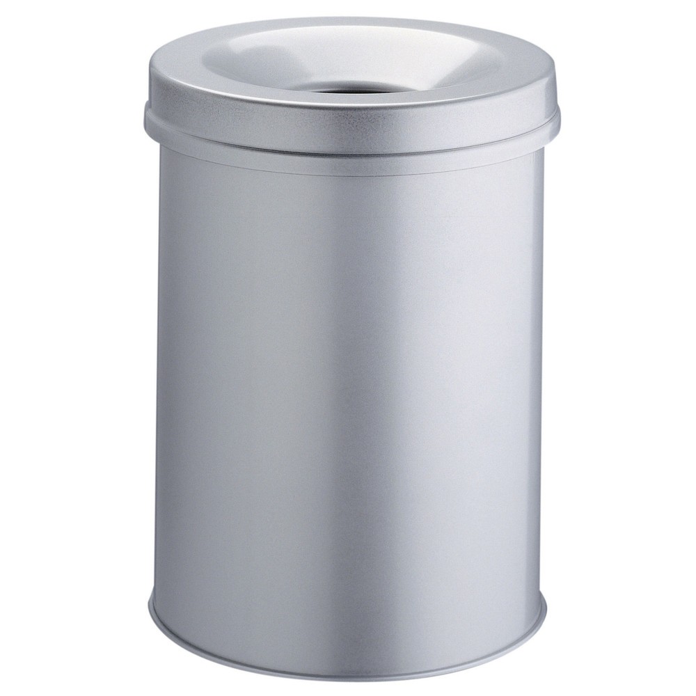 Número de imagen del producto 1: Papelera Durable de acero, 30 litros, con cabezal apagallamas, gris