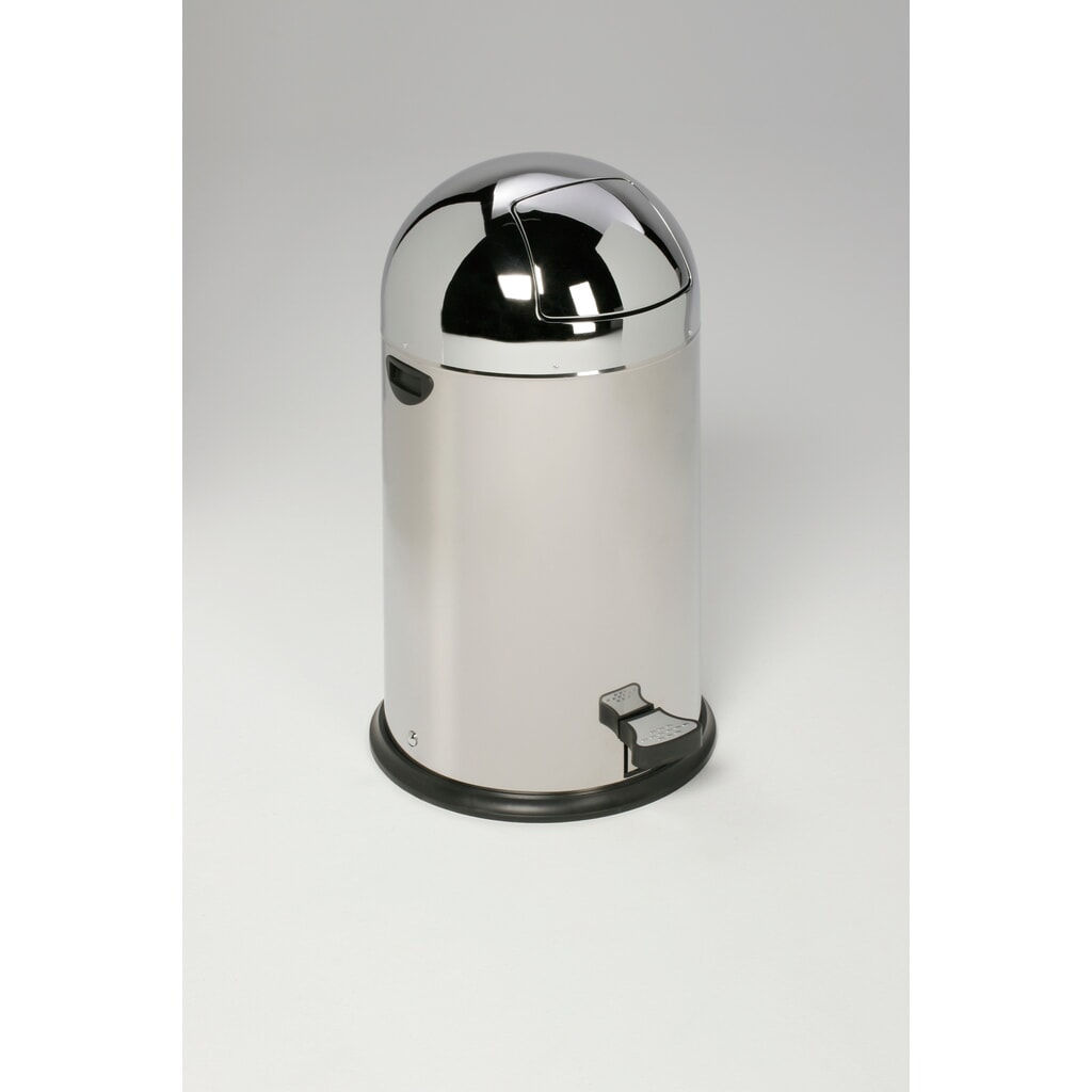 Imagen del producto: cubo de residuos con pedal VAR® acero inoxidable 22 litros