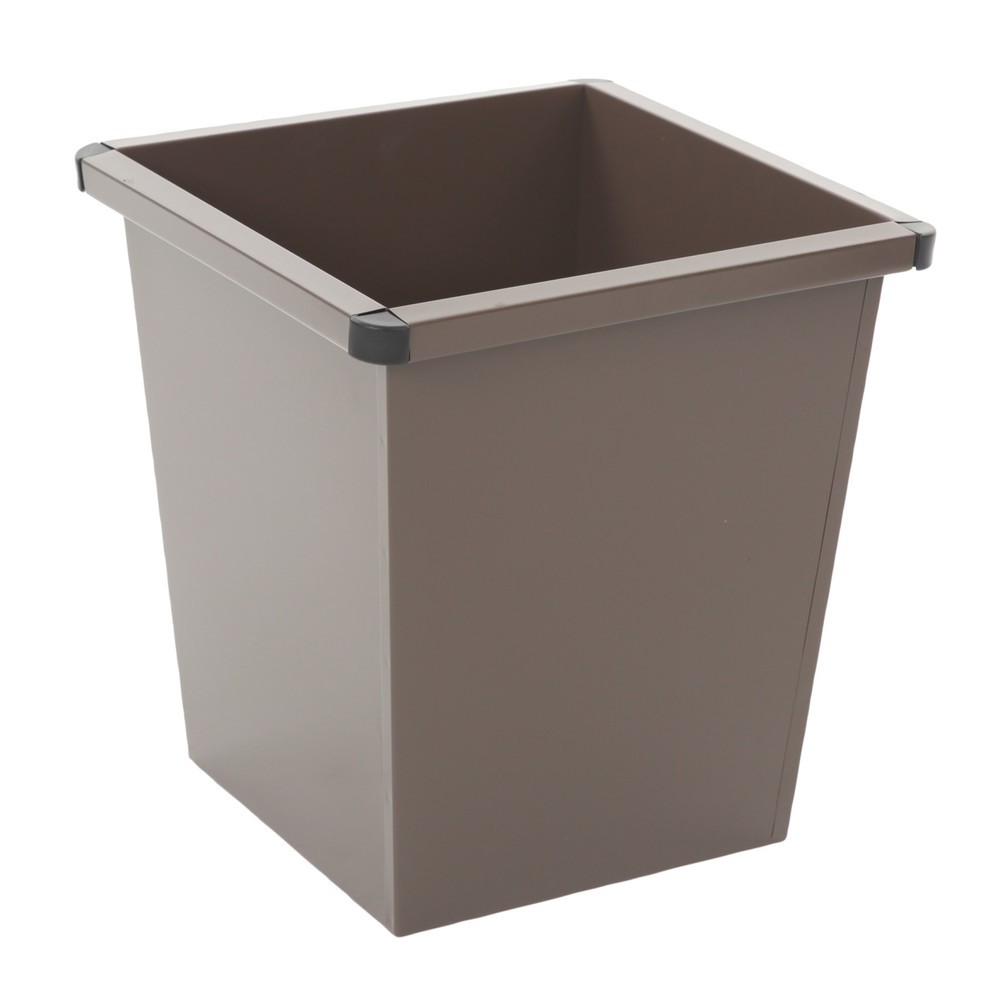 Imagen del producto: Papelera VB-CO, cuadrada, cónica, 27 litros, marrón