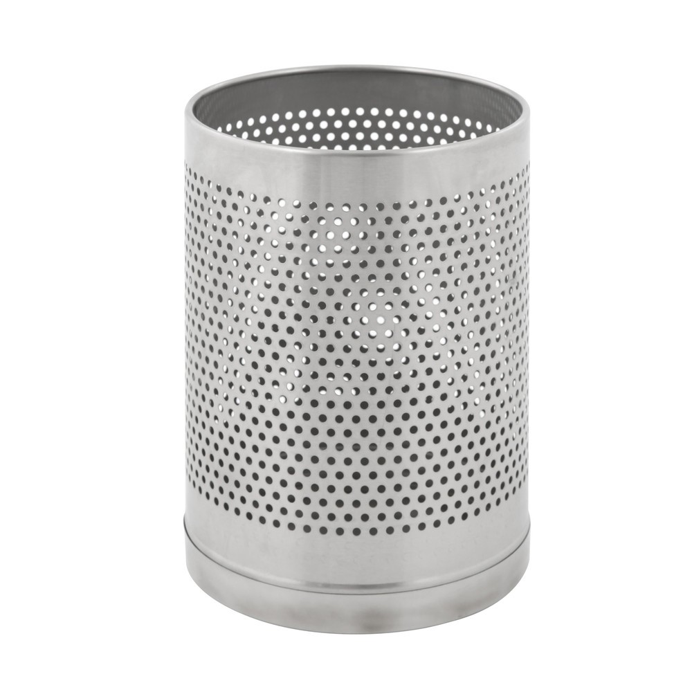Imagen del producto: Papelera VB-Perforatio, 10 litros, acero inoxidable satinado