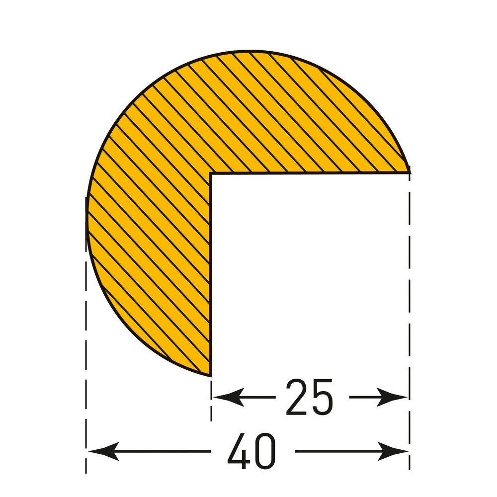 Número de imagen del producto 5: Parachoques para cantos MORAVIA, circular, etiqueta autoadhesiva, 40 x 40 mm x 5 m (alto x ancho x largo)