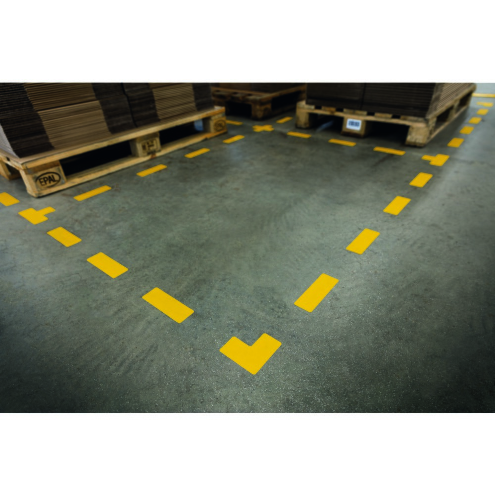 Número de imagen del producto 2: Adhesivo para señalización de suelo DURABLE cruz, 150 x 150 mm de largo x L x An, 0,7 mm de grosor, 5 paquetes de 10 pegatinas por paquete