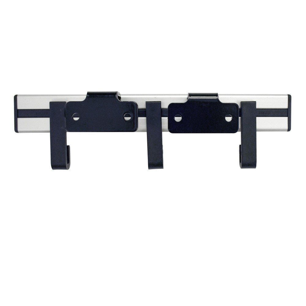 Número de imagen del producto 2: Perchero de pared, atornillable, 3 ganchos, gris, negro